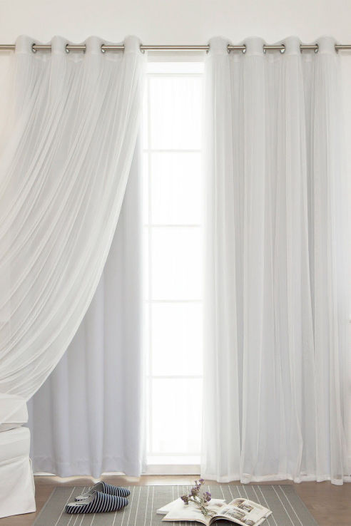 Cortinas de tela estampada