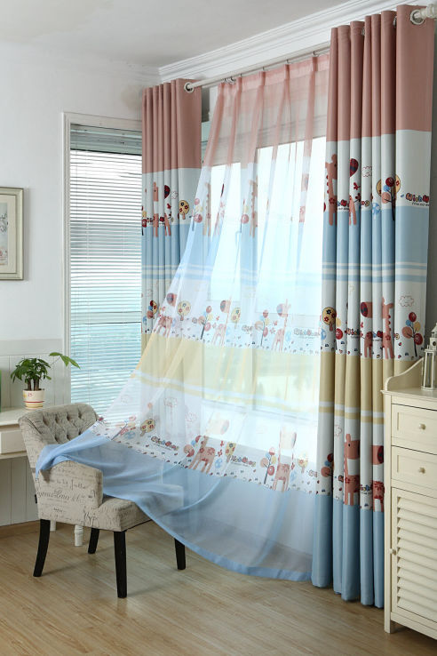 Cortinas de tela estampada