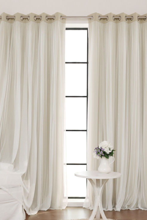 Cortinas de tela estampada